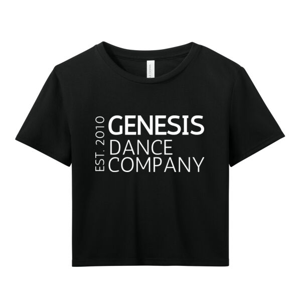 BELLA+CANVAS - Women's Flowy Crop Tee - Printed Logo Thumbnail