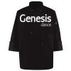 Ten Pearl Button Black Chef Coat Thumbnail