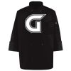 Ten Pearl Button Black Chef Coat Thumbnail