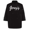 Ten Pearl Button Black Chef Coat Thumbnail